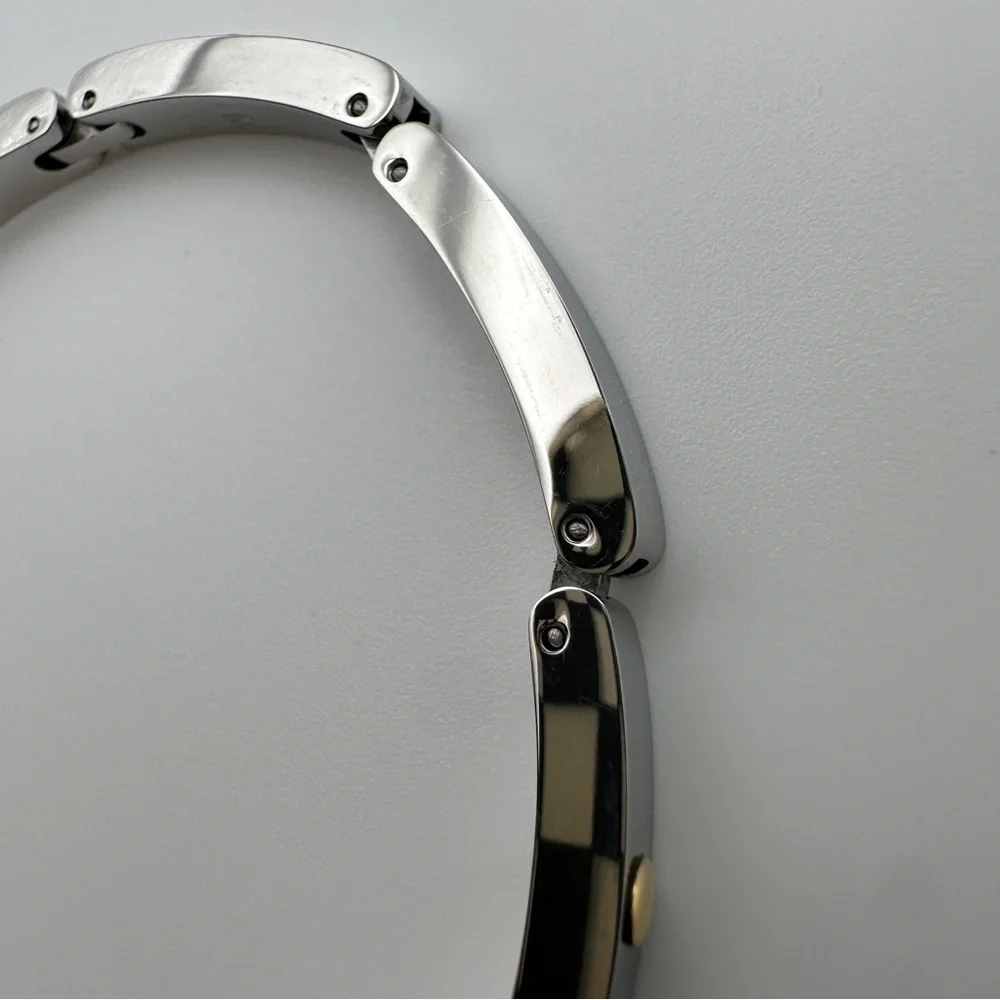 Morellato Stainless Steel and Gold Men’s Link Bracelet Italian Designer Vintage